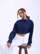 6603 KOT BLUZ-MAVİ resmi